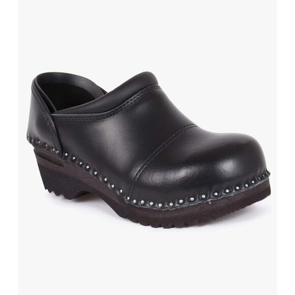 NWOT Troentorp Women's Black Picasso Clogs Size 9 - Picture 8 of 8